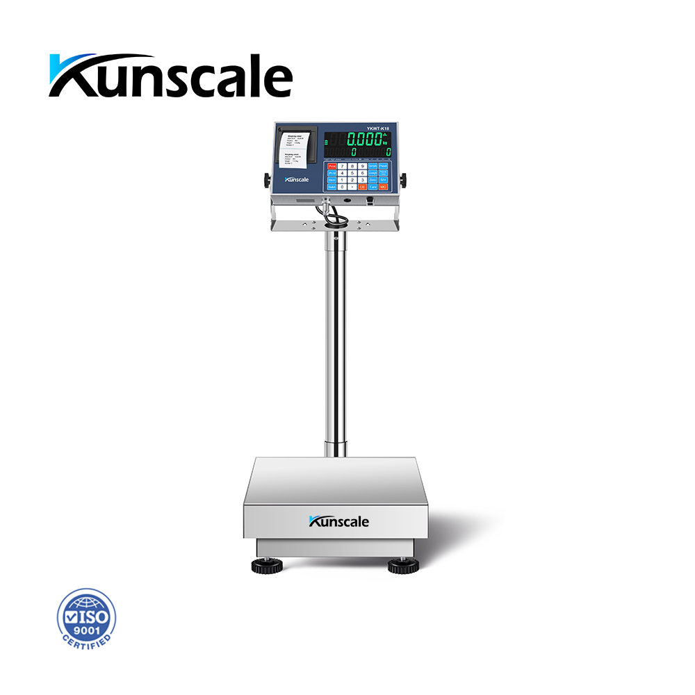 What to do if one side of the electronic scale is higher than the other?